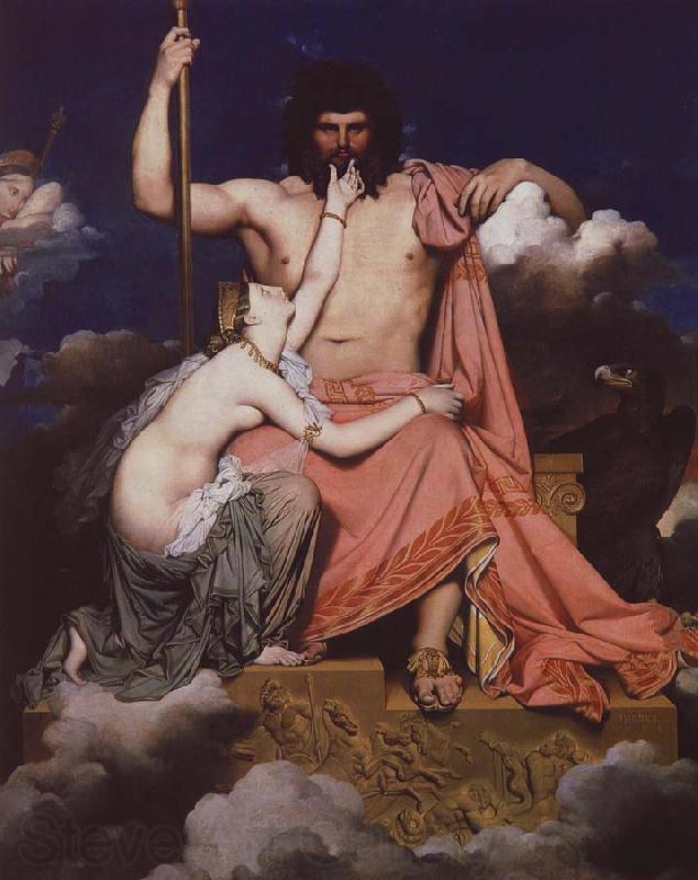 Jean-Auguste-Dominique Ingres jupiter och thetis Norge oil painting art